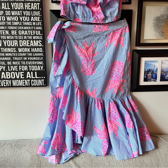 Lilly Pulitzer Larissa Two Piece Set in Rum Swizzle - Picture 5 of 9